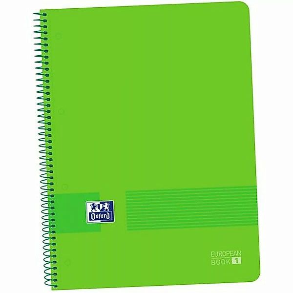 Notizbuch Oxford Live&go Grün A4 5 Stück günstig online kaufen