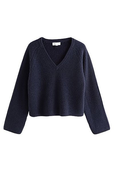 Next V-Ausschnitt-Pullover N. Premium Grobstrickpullover mit V-Ausschnitt ( günstig online kaufen