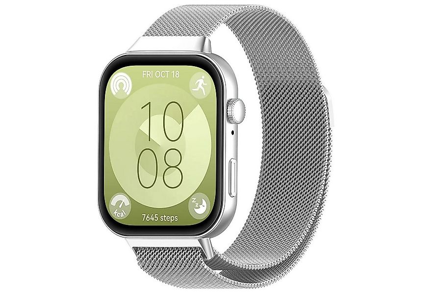 Wigento Smartwatch-Armband Milanese Metal Smart Watch Arm Band für Huawei W günstig online kaufen