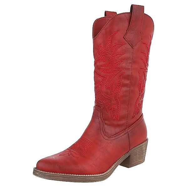 Ital-Design Eleganter Westernstiefel mit Stickerei für günstig online kaufen