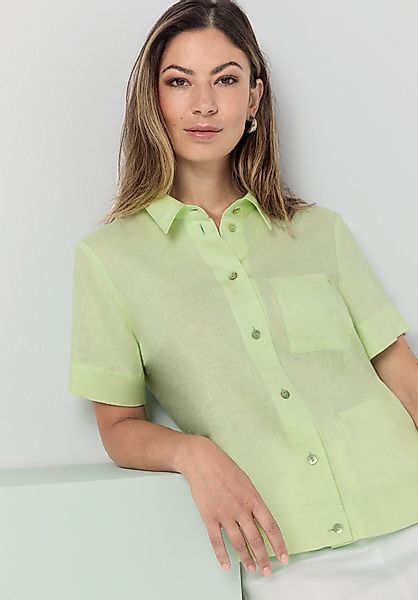 bianca Kurzarmbluse ALICE in angesagter Trendfarbe günstig online kaufen