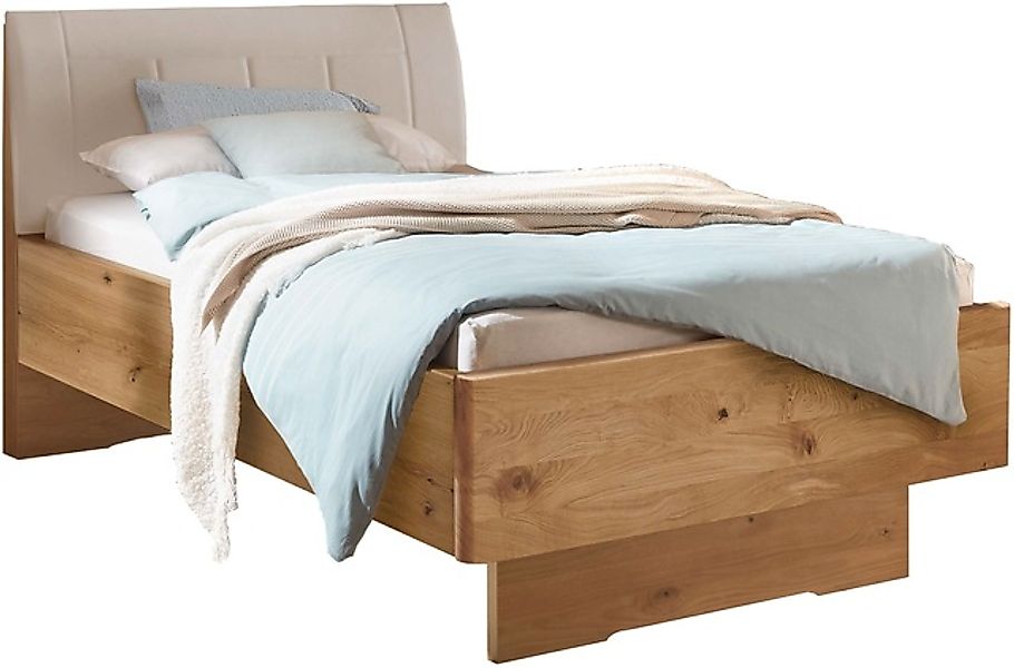 WIEMANN Holzbett »Cardiff, Bettgestell, Bettrahmen, teilmassiv, mit Polster günstig online kaufen