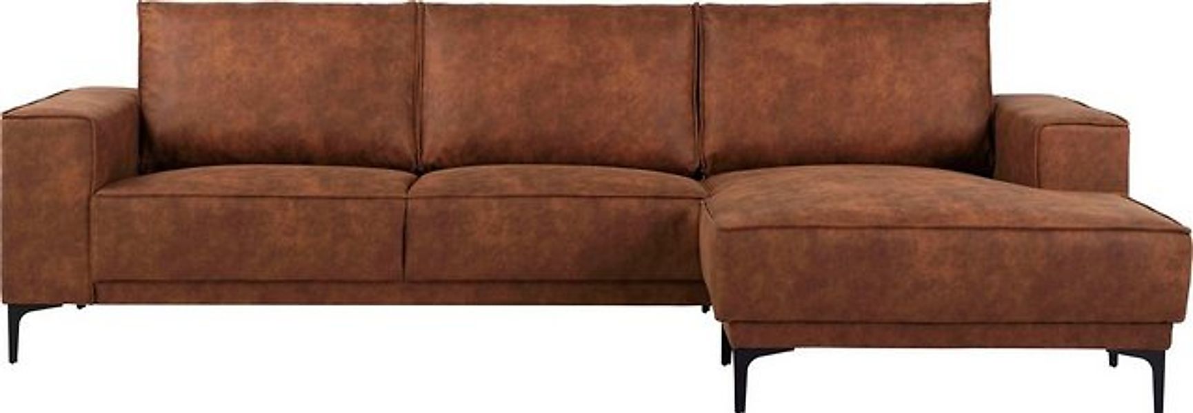 Places of Style Ecksofa "Polsterecke Oland, Struktur, Flachgewebe, Luxus-Mi günstig online kaufen