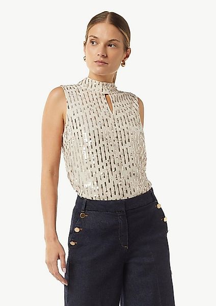 comma Blusentop Bluse Blusentop mit Pailletten günstig online kaufen