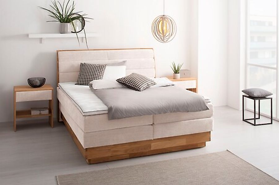 OTTO home Boxspringbett »Jenna« ohne LED-Beleuchtung, mit zertifizierten, r günstig online kaufen