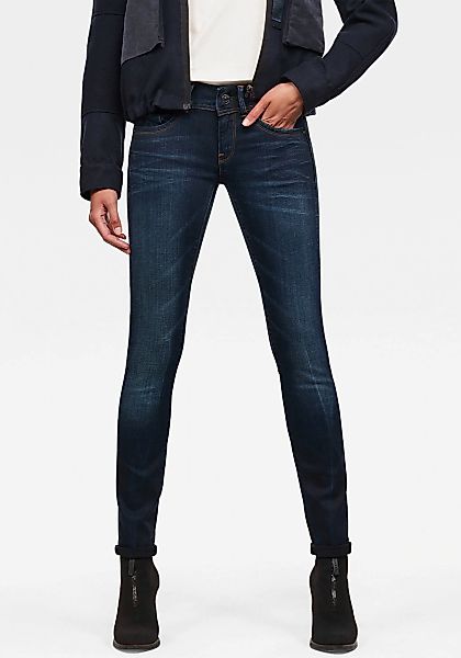 G-STAR "Ly Mid Waist Skinny" moderne Version des klassischen 5-Pocket-Desig günstig online kaufen