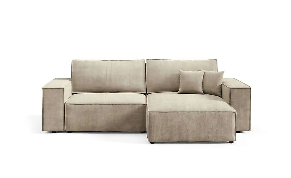 Ecksofa mit Schlaffunktion Mille ¦ beige ¦ Maße (cm): B: 257 H: 88 Polsterm günstig online kaufen