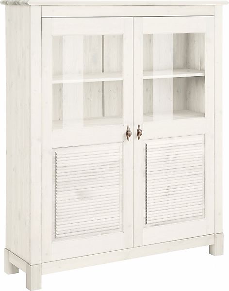 OTTO home Highboard "Rauna" Vitrine, Breite 111,6 cm, aus massiver Kiefer günstig online kaufen