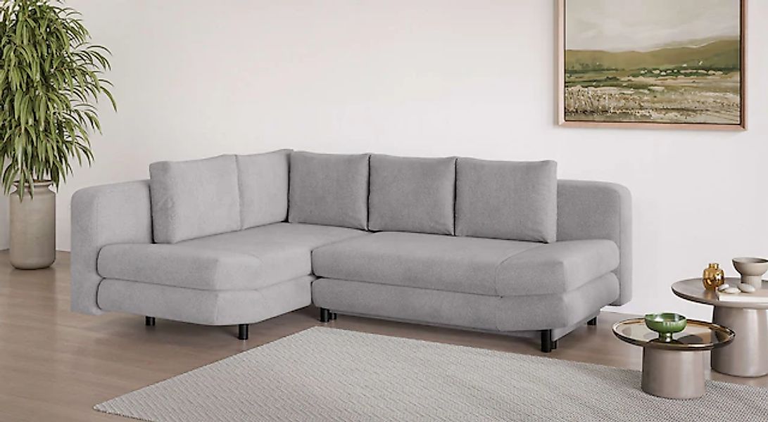 Home affaire Ecksofa »LENNARA Schlafsofa mit Bettkasten, Maße B/T/H: 234/17 günstig online kaufen