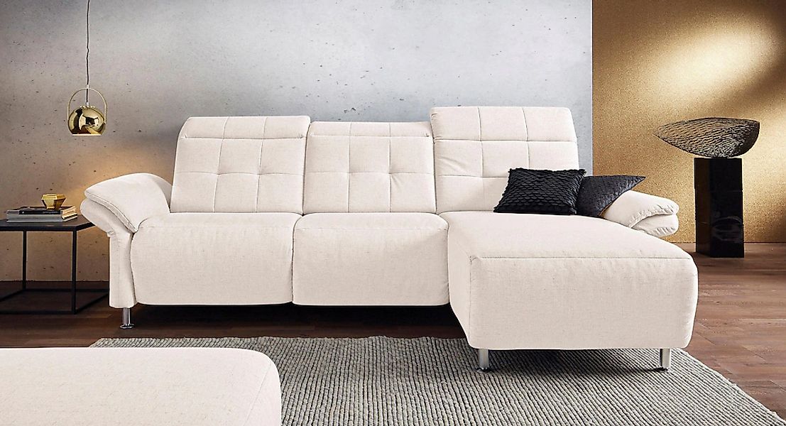 Home affaire Ecksofa "Manhattan L-Form" 2 Sitze mit elektrischer Relaxfunkt günstig online kaufen