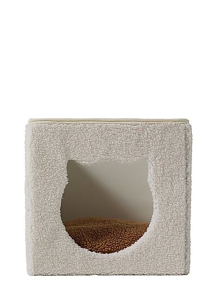 vertbaudet Tierkorb Katzenkorb aus Teddy-Stoff FAMILY günstig online kaufen