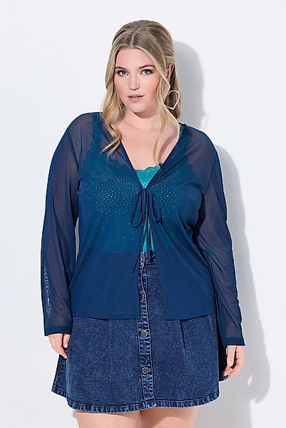 MIAMODA Sommerjacke Mesh-Jacke A-Linie Bindeband günstig online kaufen