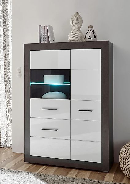 Home affaire Vitrine "Etero" Höhe 142 cm günstig online kaufen