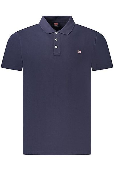 NORWAY 1963 Poloshirt Herren Kurzarm-Poloshirt Blau mit Applikation und 3 günstig online kaufen