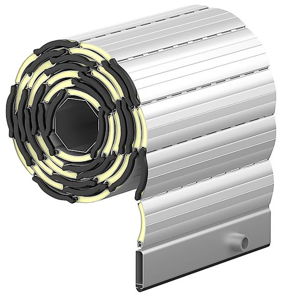 Rollwin Rollladen Alu Maxi 52 Silber Fertigmaß 130 x 170 cm (BxH) Rolladenp günstig online kaufen
