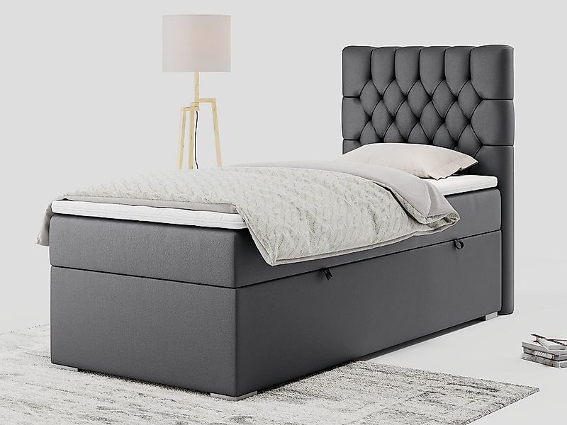 MKS MÖBEL Boxspringbett PERA (Set, Packung, Topper T25, T30-Schaum, H3-Matr günstig online kaufen