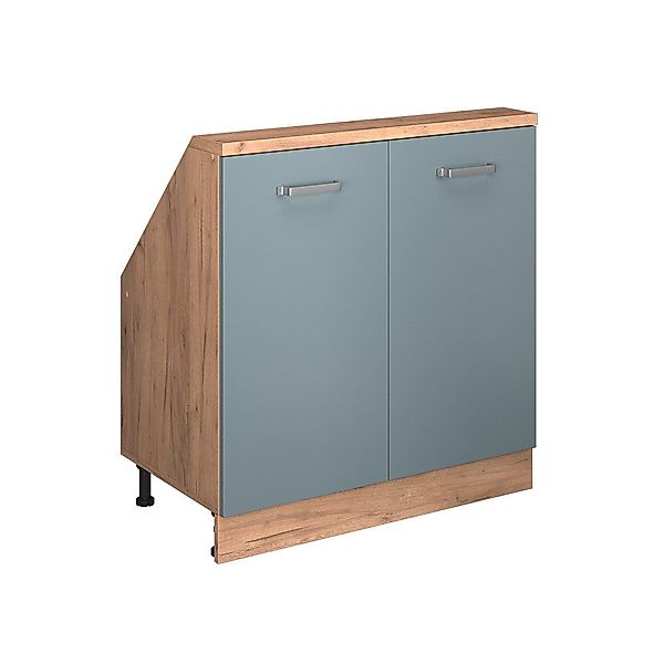 Vicco Unterschrank R-Line, Blau-Grau/Goldkraft Eiche/Goldkraft Eiche, günstig online kaufen