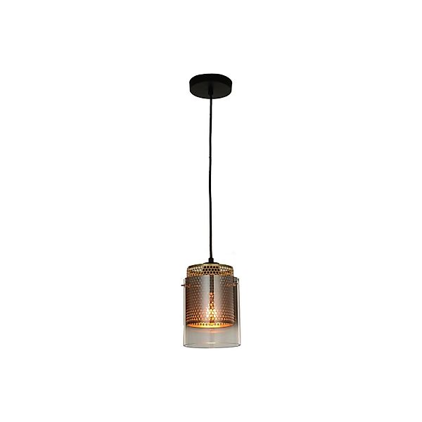 Lucande Pendelleuchte Sterzy 10012953 Modern in Alu aus Glas 1-flammig E27 günstig online kaufen