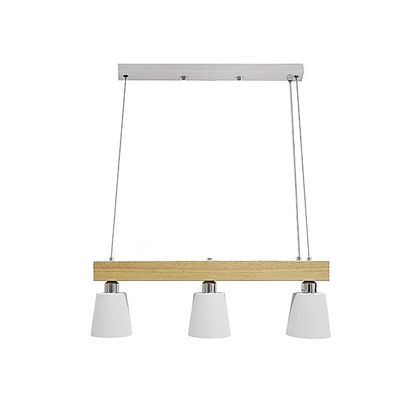ZMH LED Pendelleuchte Esstisch Holz 3 günstig online kaufen
