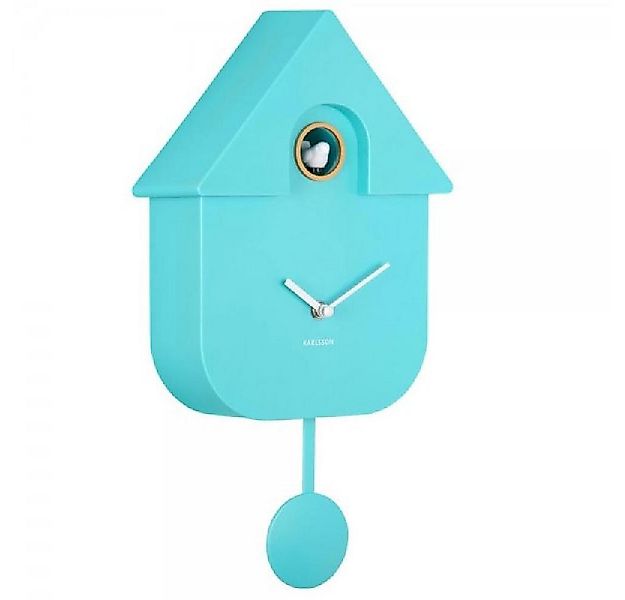 Karlsson Uhr Wanduhr Modern Cuckoo Türkis Blau günstig online kaufen