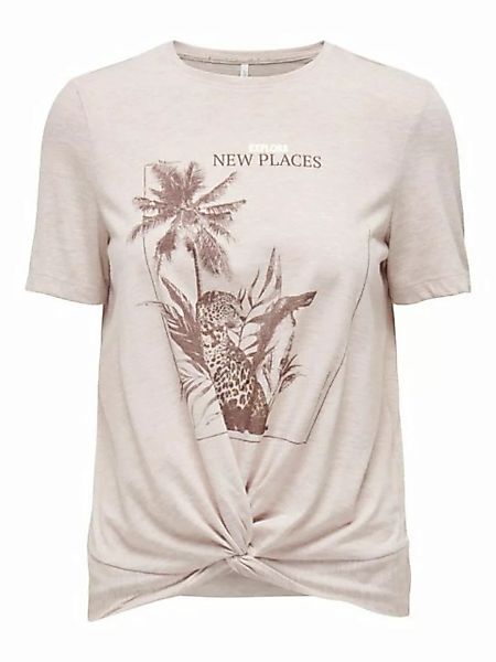 ONLY T-Shirt Carriee (1-tlg) Drapiert/gerafft günstig online kaufen