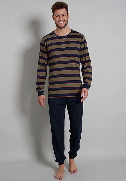 TOM TAILOR Pyjama, (2 tlg.), mit schönem Streifen Design günstig online kaufen