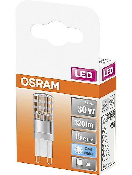 Osram LED-Leuchtmittel Osram LED Stiftsockellampe Star G9 2,6W, Nicht dimmb günstig online kaufen