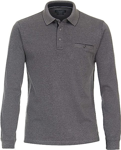 Casa Moda Poloshirt Long Sleeves Grau - Größe XL günstig online kaufen