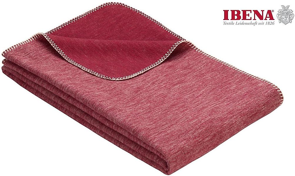 Wohndecke Wohndecke Lausanne, IBENA, in schlichtem Melange-Look günstig online kaufen