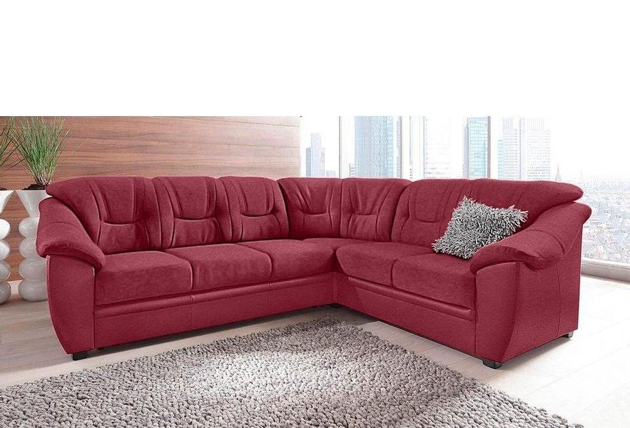 sit&more Ecksofa "Savona L-Form, B: 262 cm" optional Bettfunktion, Federker günstig online kaufen
