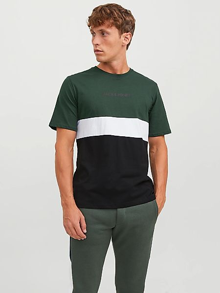 Jack & Jones Rundhalsshirt "JJEREID BLOCKING TEE SS NOOS" günstig online kaufen