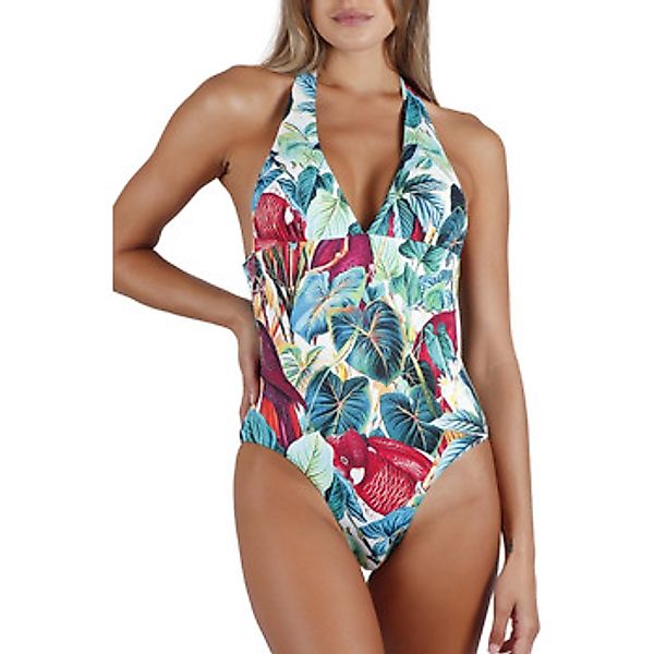 Admas  Badeanzug Vorgeformter einteiliger Neckholder-Badeanzug Tropical günstig online kaufen