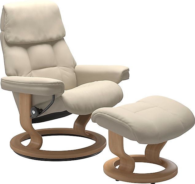 Stressless® Relaxsessel »Ruby« Set, Relaxsessel mit Hocker, mit Classic Bas günstig online kaufen