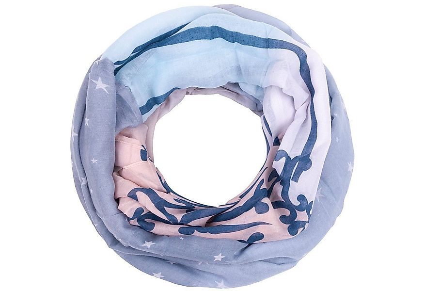 Faera Loop, Damen Schal Sterne weicher und leichter Damen Loop Rundschal günstig online kaufen