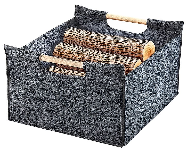 Kobolo Kaminholzkorb Holztrage aus Filz mit günstig online kaufen