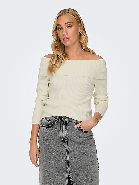 ONLY Strickpullover Weicher Strickpullover Schulterfrei Bequem günstig online kaufen
