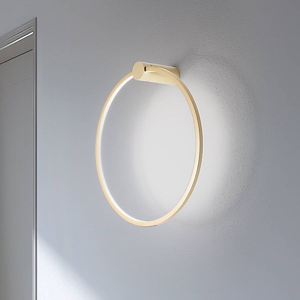 LED-Wandleuchte Saturno, gold, Ø 50 cm, Metall, 4.000 K günstig online kaufen