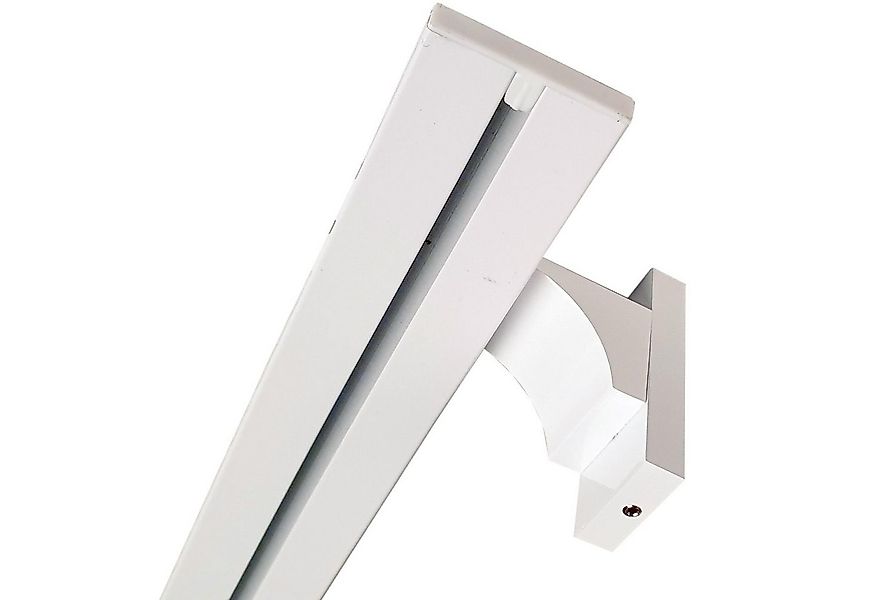 Bestlivings Gardinenschiene, 1-läufig, Fixmaß, verschraubt, Flache Aluminiu günstig online kaufen