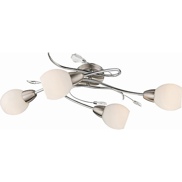 Globo Deckenleuchte LILLY Nickel matt günstig online kaufen