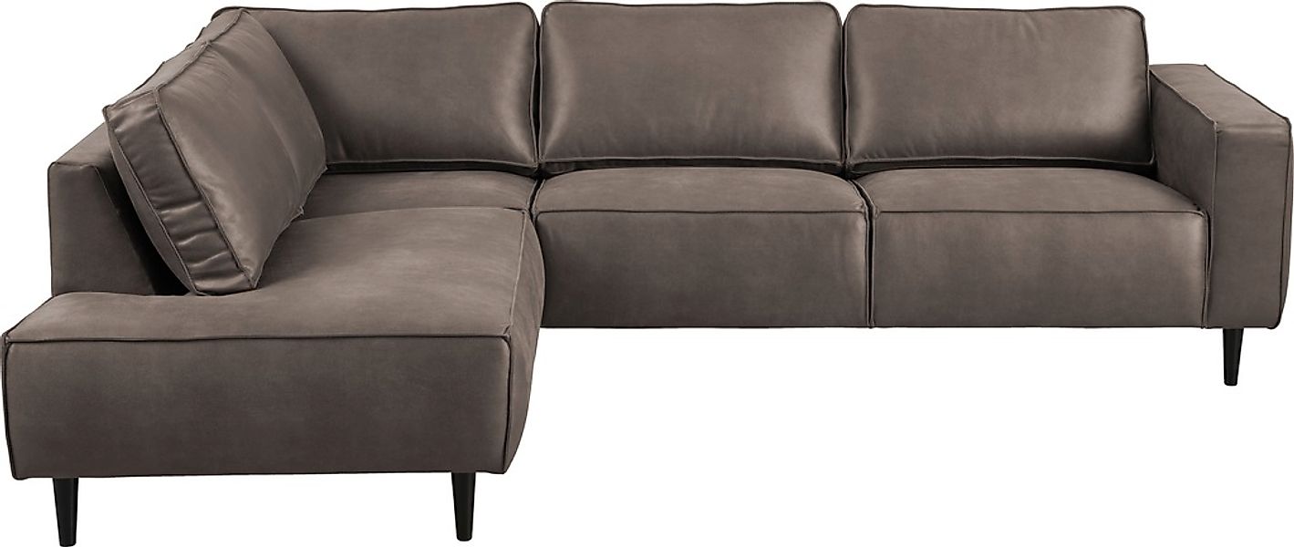 Places of Style Ecksofa »Fumone, Lederoptik oder Soft-Touch Chenille«, Brei günstig online kaufen