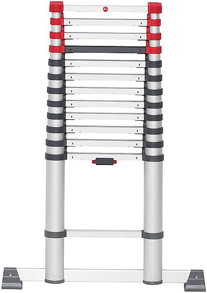Hailo Sicherheits-Teleskopleiter FlexLine 380 Aluminium 13-stufig bis 150 k günstig online kaufen