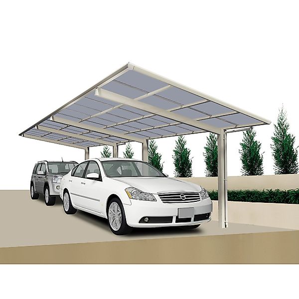 Ximax Carport Linea-80 Tandem Edelstahl-Look günstig online kaufen