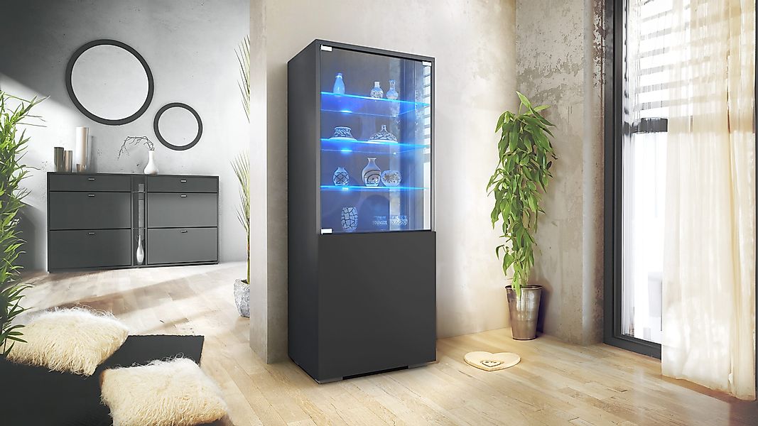 Vladon Standvitrine Granada (Vitrinenschrank, mit Glastür günstig online kaufen