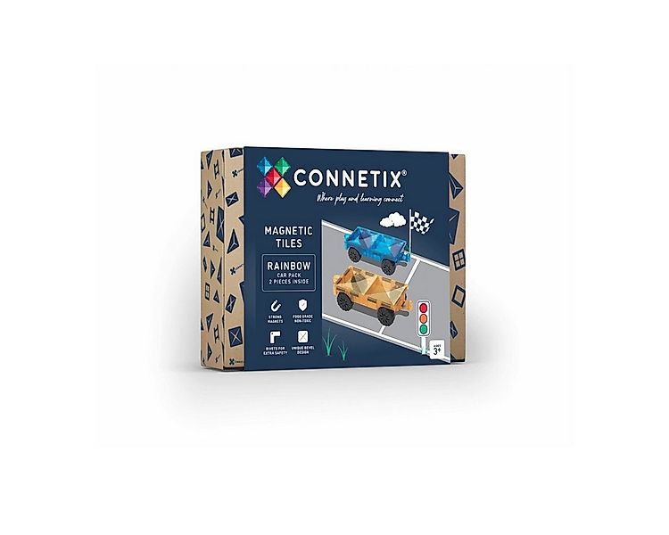 Connetix Rainbow Car Pack verstärkte Magnete pädagogisches Lernspiel Magnet günstig online kaufen