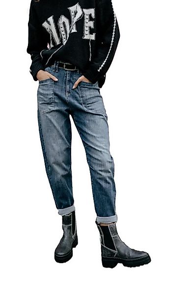 Freeman T. Porter Boyfriend-Hose Joyce S-SDM - High-Waist-Jeans - Baggy-/Bo günstig online kaufen