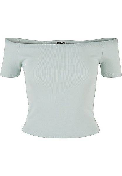 URBAN CLASSICS T-Shirt Urban Classics Damen Ladies Organic Off Shoulder Rib günstig online kaufen