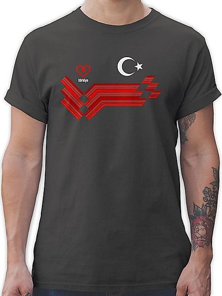 Shirtracer T-Shirt Türkiye Fanartikel EM, Türkei Wappen 2026 Fussball WM Fa günstig online kaufen