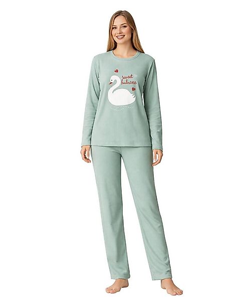 fashionshowcase Schlafanzug Damen Hausanzug - Pyjama aus Baumwolle, Zweitei günstig online kaufen