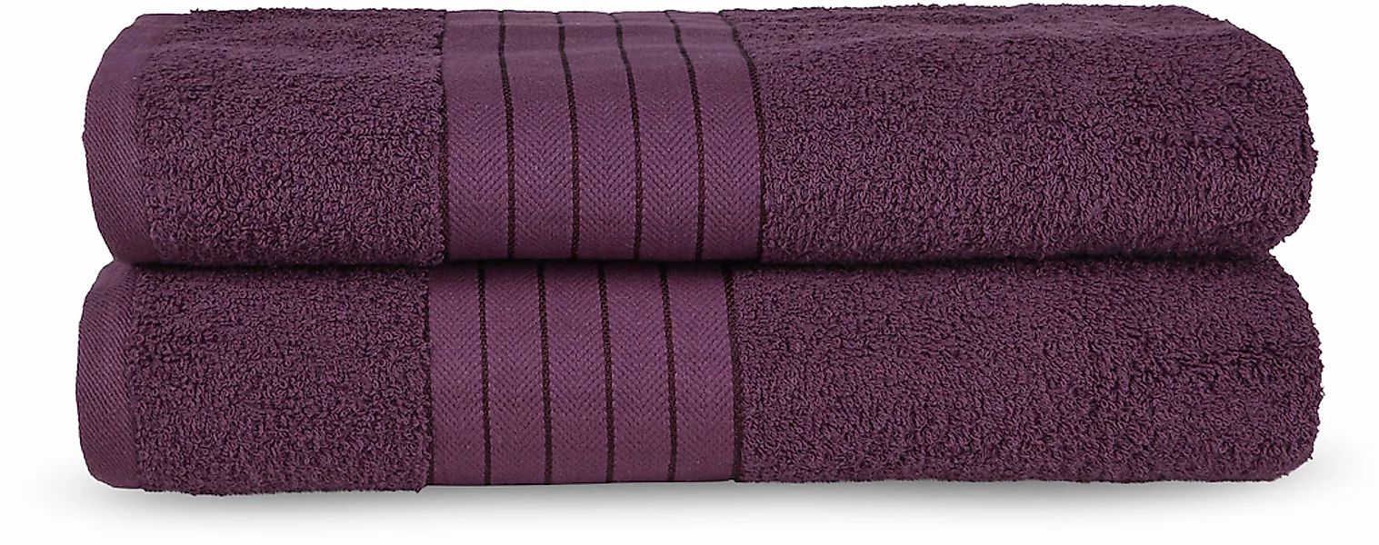 good morning Badetuch "Uni Towels" Baumwolle, Walkfrottee, Bordüre, 500 GSM günstig online kaufen