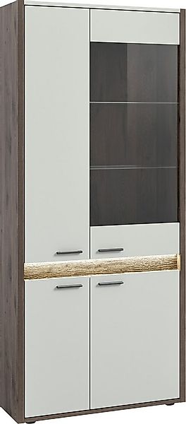 INOSIGN Vitrine Treviso, Höhe 198 cm, inkl. Frontbeleuchtung, 4 Türen, 2 Gl günstig online kaufen